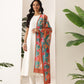 Digital Printed Kalamkari Dupatta Mul Cotton Fabric