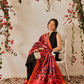 Traditional Double Ikkat Patola Dupatta With Tassels