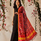 Traditional Double Ikkat Patola Dupatta With Tassels