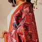 Traditional Double Ikkat Patola Dupatta With Tassels