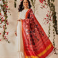 Traditional Double Ikkat Patola Dupatta With Tassels