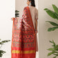 Traditional Double Ikkat Patola Dupatta With Tassels
