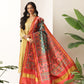 Traditional Double Ikkat Patola Dupatta With Tassels