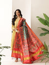 Traditional Double Ikkat Patola Dupatta With Tassels