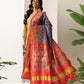 Traditional Double Ikkat Patola Dupatta With Tassels