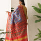 Traditional Double Ikkat Patola Dupatta With Tassels