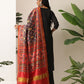 Traditional Double Ikkat Patola Dupatta With Tassels