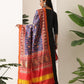 Kalamkari Patola Dupatta Digital Printed With Handmade Tassels