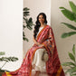 Kalamkari Patola Dupatta Digital Printed With Handmade Tassels