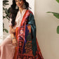Kalamkari Patola Dupatta Digital Printed With Handmade Tassels