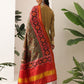 Kalamkari Patola Dupatta Digital Printed With Handmade Tassels