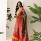 Kalamkari Patola Dupatta Digital Printed With Handmade Tassels