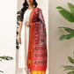 Kalamkari Patola Dupatta Digital Printed With Handmade Tassels