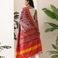 Kalamkari Patola Dupatta Digital Printed With Handmade Tassels