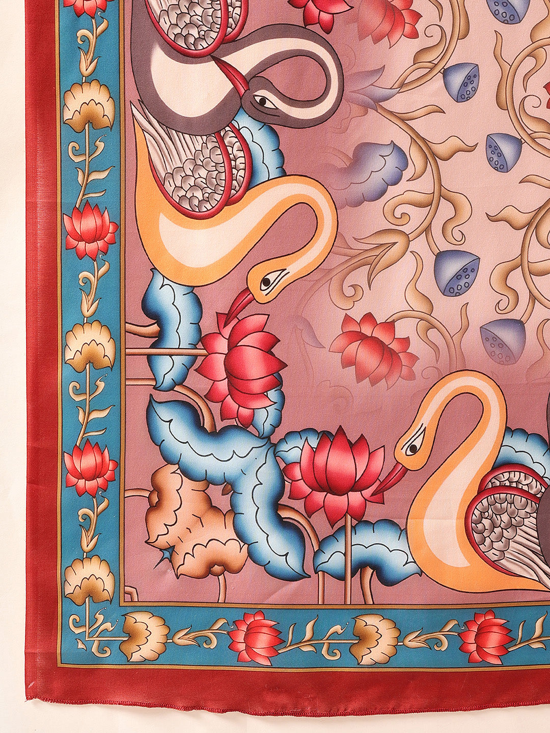 Pen Kalamkari Mul Cotton Digital Printed Dupatta