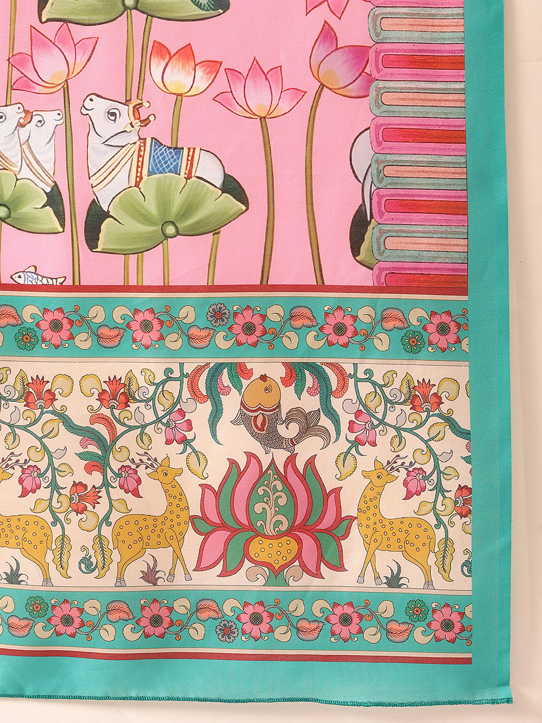 Pen Kalamkari Mul Cotton Digital Printed Dupatta