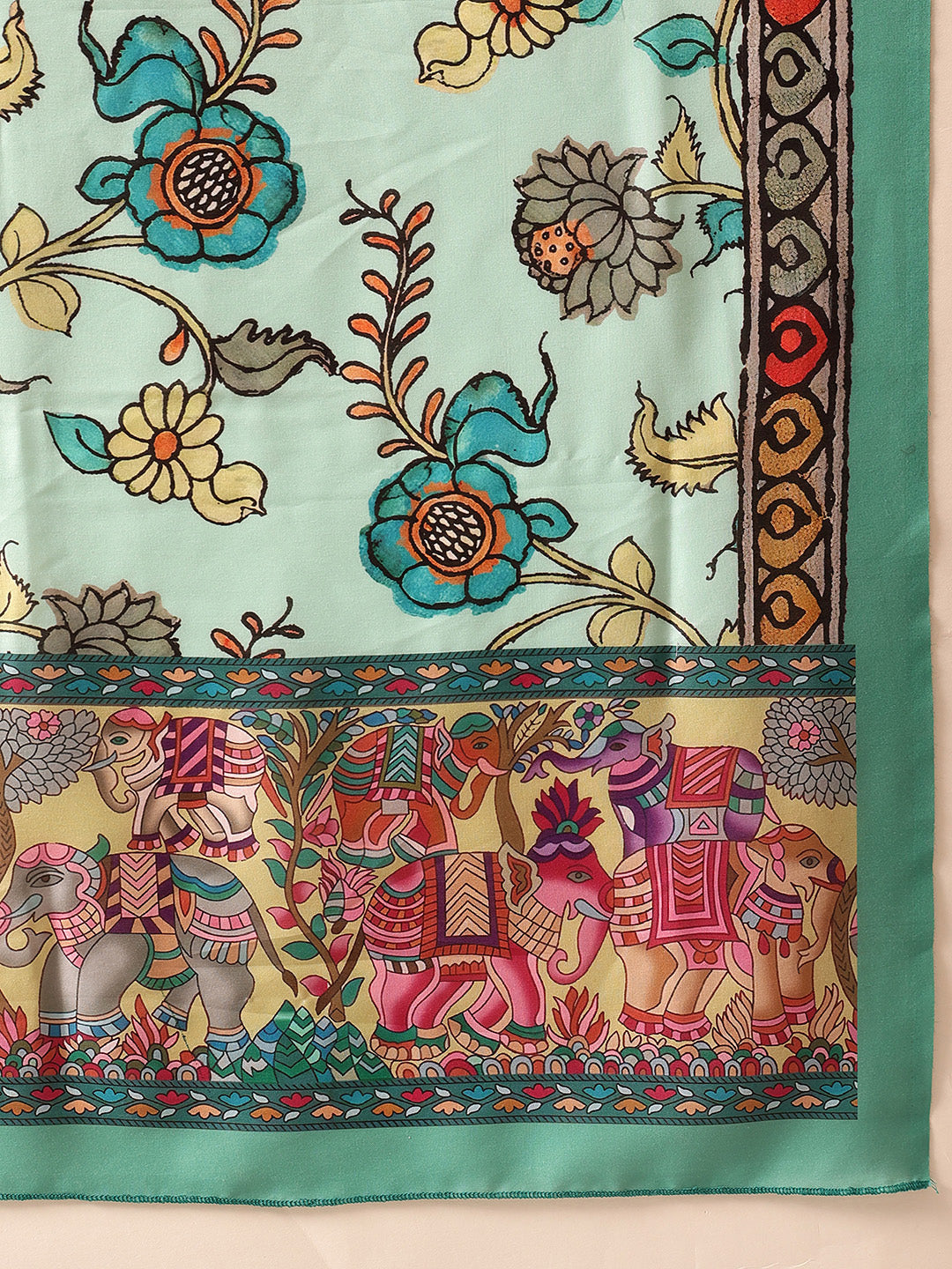 Pen Kalamkari Mul Cotton Digital Printed Dupatta