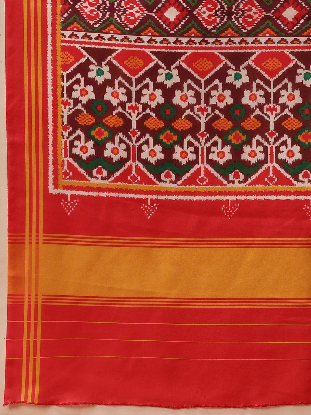 Traditional Ikkat Patola Printed Mul Cotton Dupatta