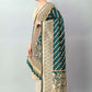 Women Dark Blue & Gold Coloured Striped Dupatta