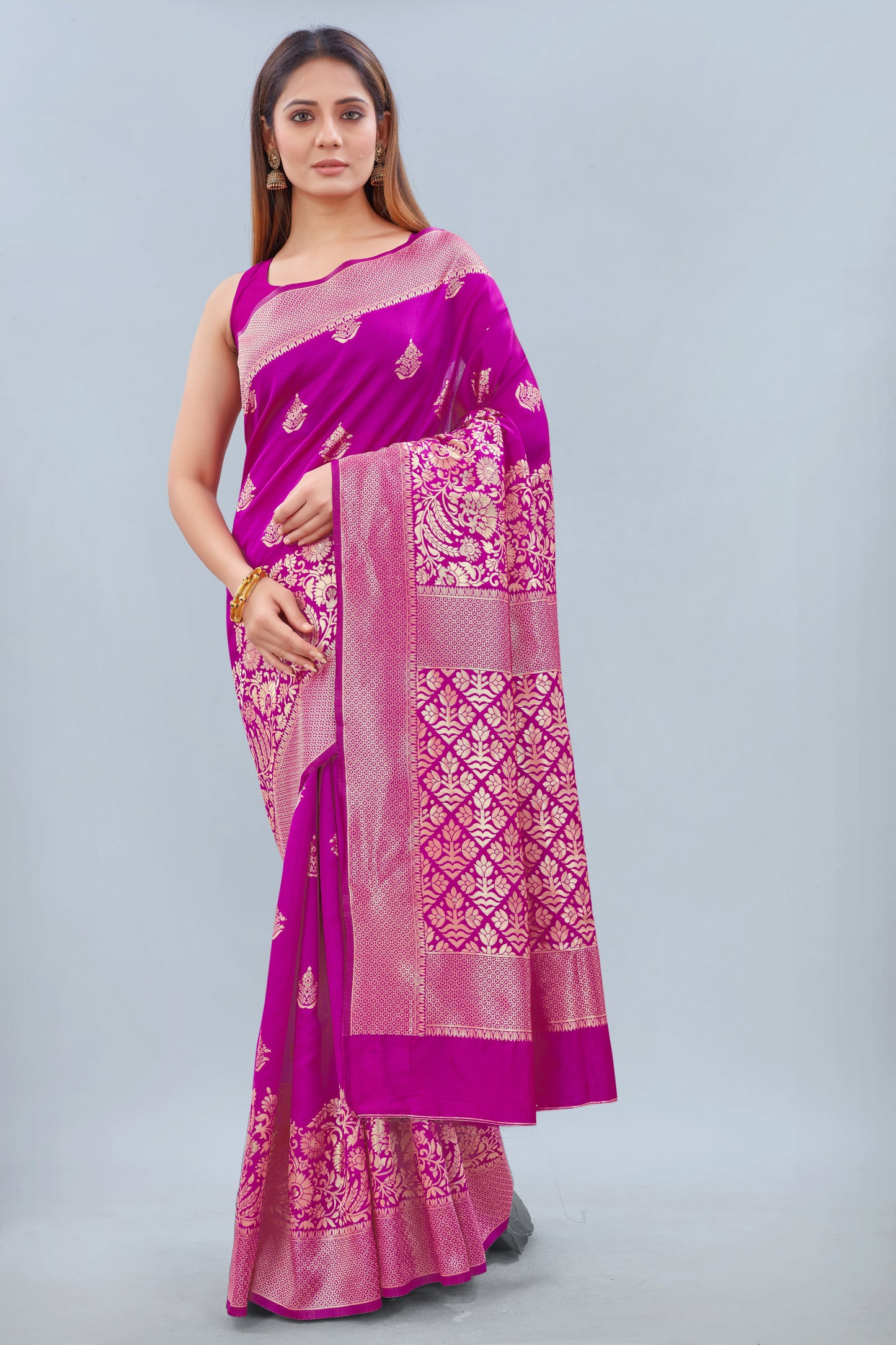 Women's Art Silk Woven Banarasi Saree