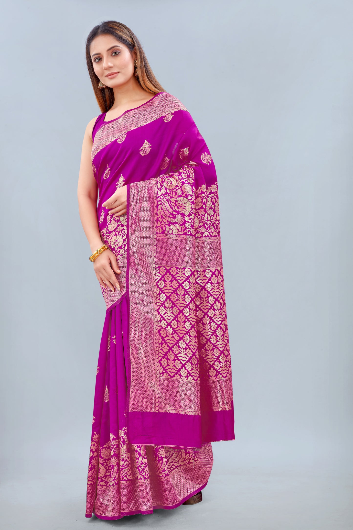 Women's Art Silk Woven Banarasi Saree