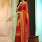 Women Cotton Blend Digital Print Saree