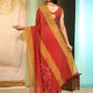 Women Cotton Blend Digital Print Saree