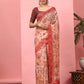 Women Cotton Blend Digital Print Saree