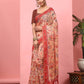 Women Cotton Blend Digital Print Saree