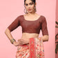 Women Cotton Blend Digital Print Saree