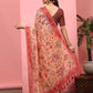 Women Cotton Blend Digital Print Saree