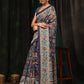 Women Cotton Blend Digital Print Saree