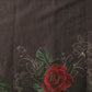 Women's Kalamkari Digital Print Black Saree