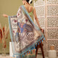 Madhubani Cotton Blend Digital Print Saree