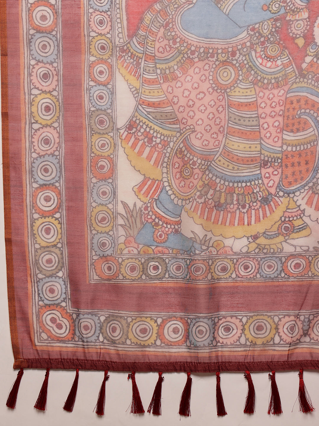 Madhubani Cotton Blend Digital Print Saree