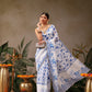 Women Cotton Blend Digital Printed Saree