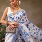Women Cotton Blend Digital Printed Saree