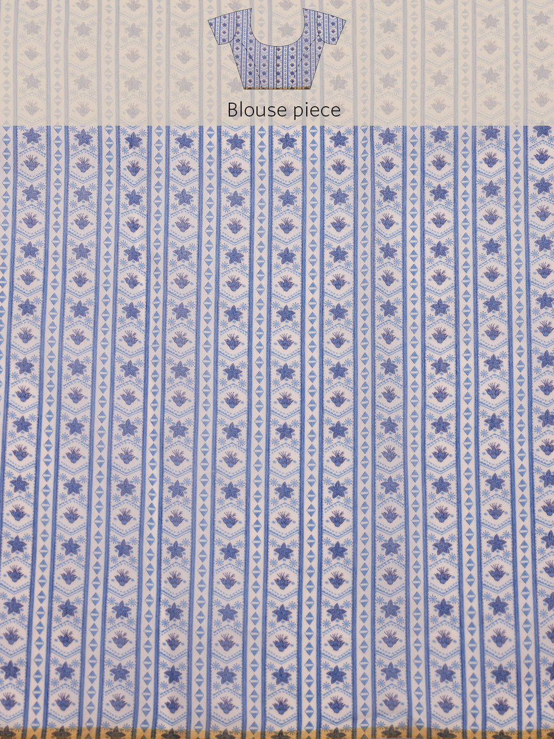 Women Cotton Blend Digital Printed Saree