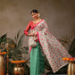 Women Cotton Blend Digital Printed Saree