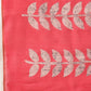 Chanderi Cotton Half & Half Printed Pink Saree