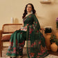 Pichwai Kalamkari Digital Printed Chanderi Saree