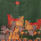 Pichwai Kalamkari Digital Printed Chanderi Saree