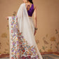 Chanderi Kalamkari Printed Saree With Paithani Border