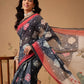 Bandhani Printed Chanderi Saree With Paithani Border