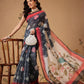 Bandhani Printed Chanderi Saree With Paithani Border