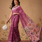 Bandhani Printed Chanderi Saree With Paithani Border
