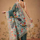 Bandhani Printed Chanderi Saree With Paithani Border