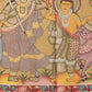 Kalamkari Printed Cotton Chanderi Saree With Beautifull Tassels