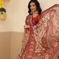 Women's Digital Printed Cotton Chanderi Saree With Beautiful Tassels