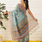 Women's Digital Printed Cotton Chanderi Saree With Beautiful Tassels
